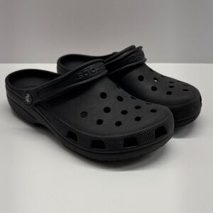 CROCS Black Slip-On Clogs W8 M6
